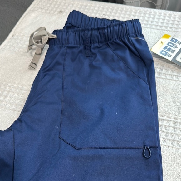 WonderWink Blue Joggers Relaxed Fit Track Pants - Picture 5 of 6